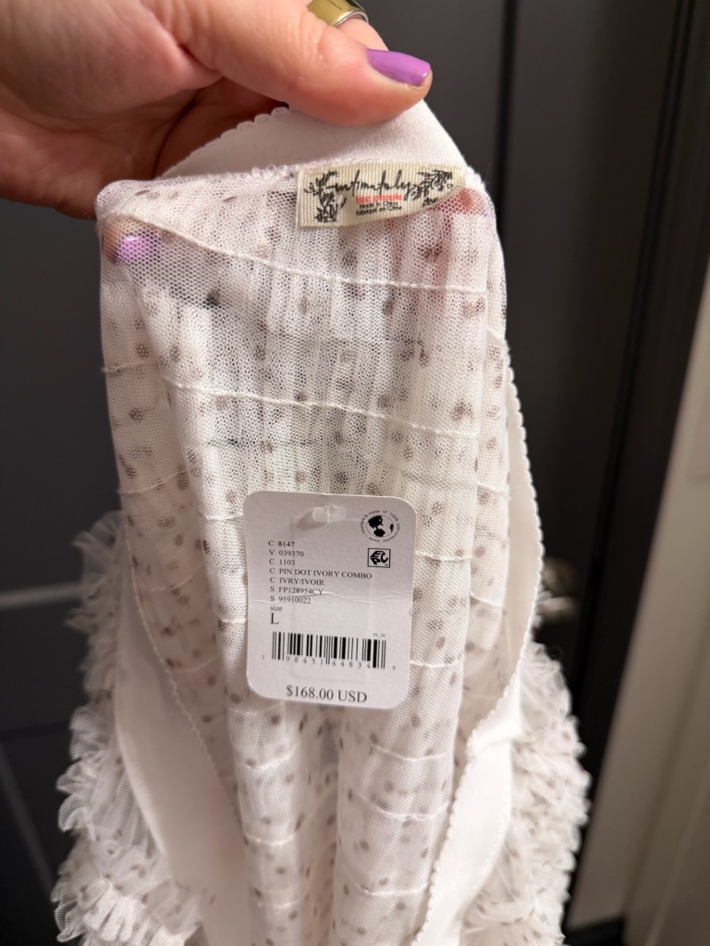 Free People Tulle Slip Skirt - Picture 3 of 6